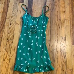Reformation green dress